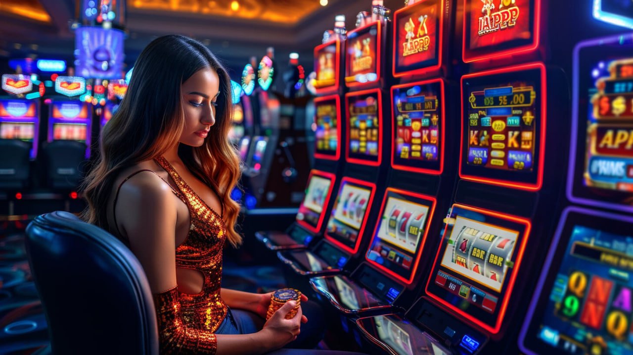 Live casino dealer at blackjack table with multi-camera feed